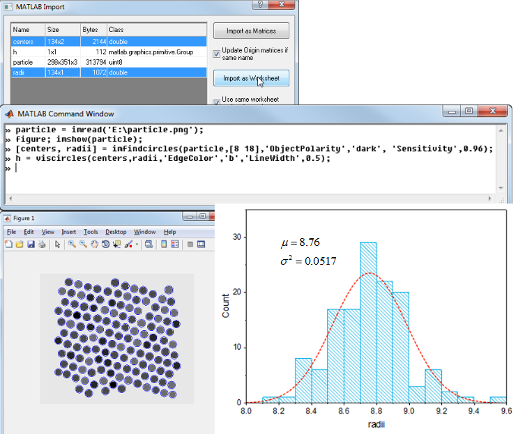 Help Online - Origin Help - Working with MATLAB Examples