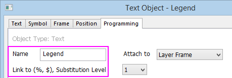 Help Online - Origin Help - Manual Control of the Graph Legend