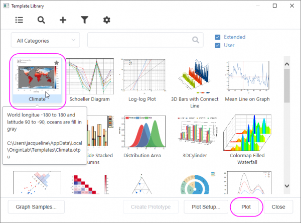 Help Online - Origin Help - NetCDF Visualizing