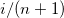 i/(n+1) i/(n+1)