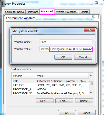 Help Online - Origin Help - Setup Rserve