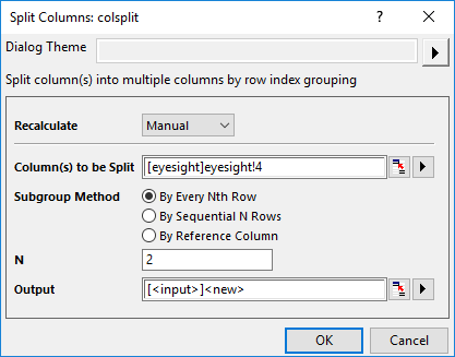 Help Online Origin Help Split Columns