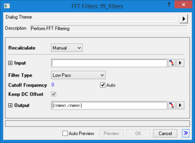 Help Online - Origin Help - The FFT Filters Dialog Box