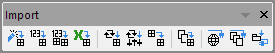 Help Online - Origin Help - The Import Toolbar