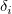 \delta_{i} \delta_{i}