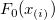 F_0(x_{(i)}) F_0(x_{(i)})