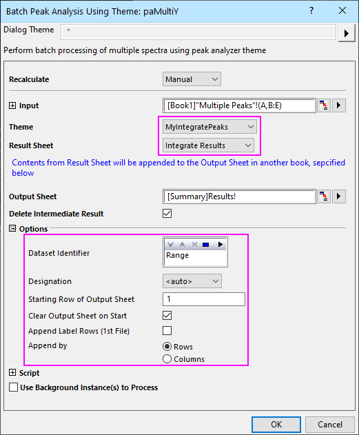 Help Online - X-Function - paMultiY