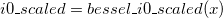 i0\_scaled = bessel\_i0\_scaled(x)