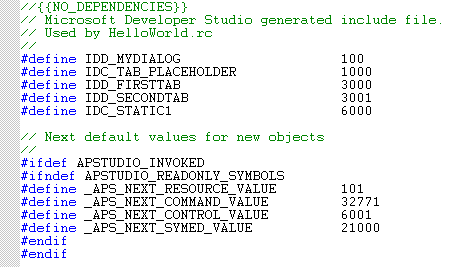 Defining (or Re-defining) Resource IDs in the Symbol Include Header File image119.gif