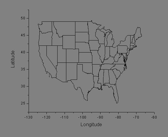 Us State File US states - File Exchange - OriginLab