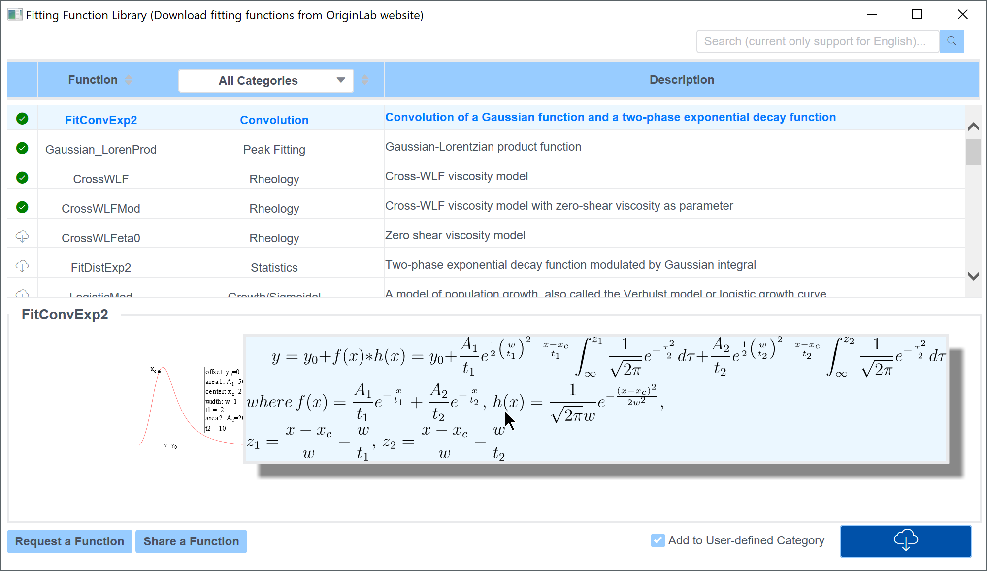 Fitting Function Library - File Exchange - OriginLab