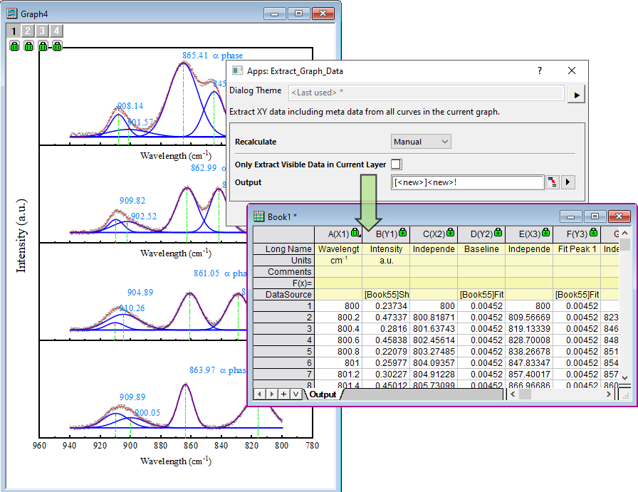 Extract XY Data from Graph - File Exchange - OriginLab