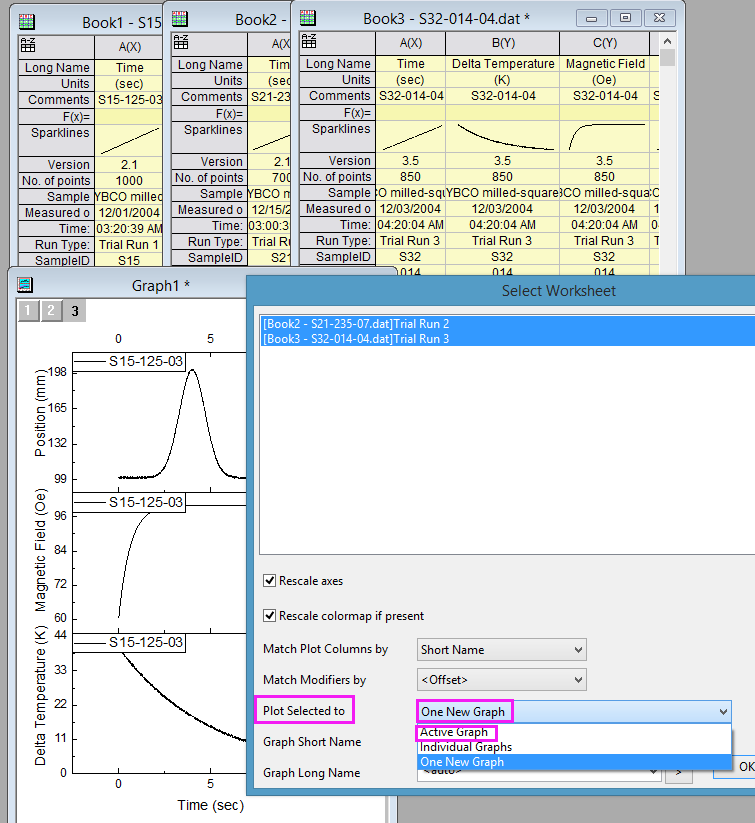 Free Origin Viewer - View and copy the contents of an Origin Project (OPJ)