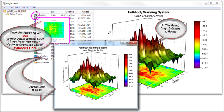 Origin Viewer 9.6.5 with OpenGL Support